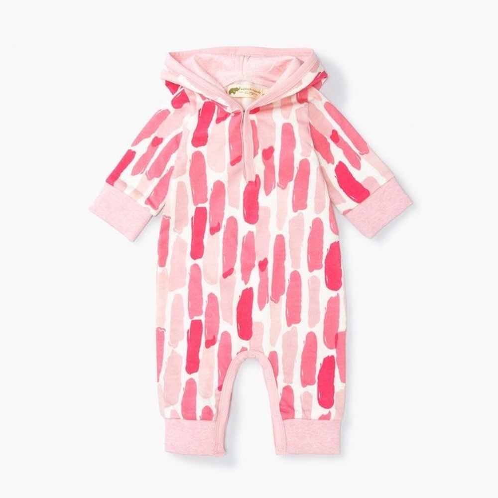 Monica + Andy Hooded Baby Sweater Romper - 3-6 months